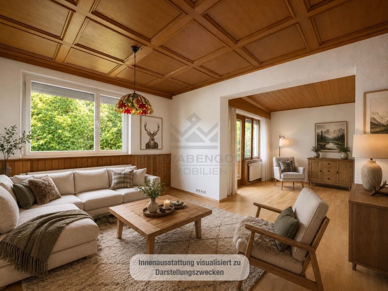 Wohnzimmer EG (visualisiert) Wohnzimmer EG (visualisiert)